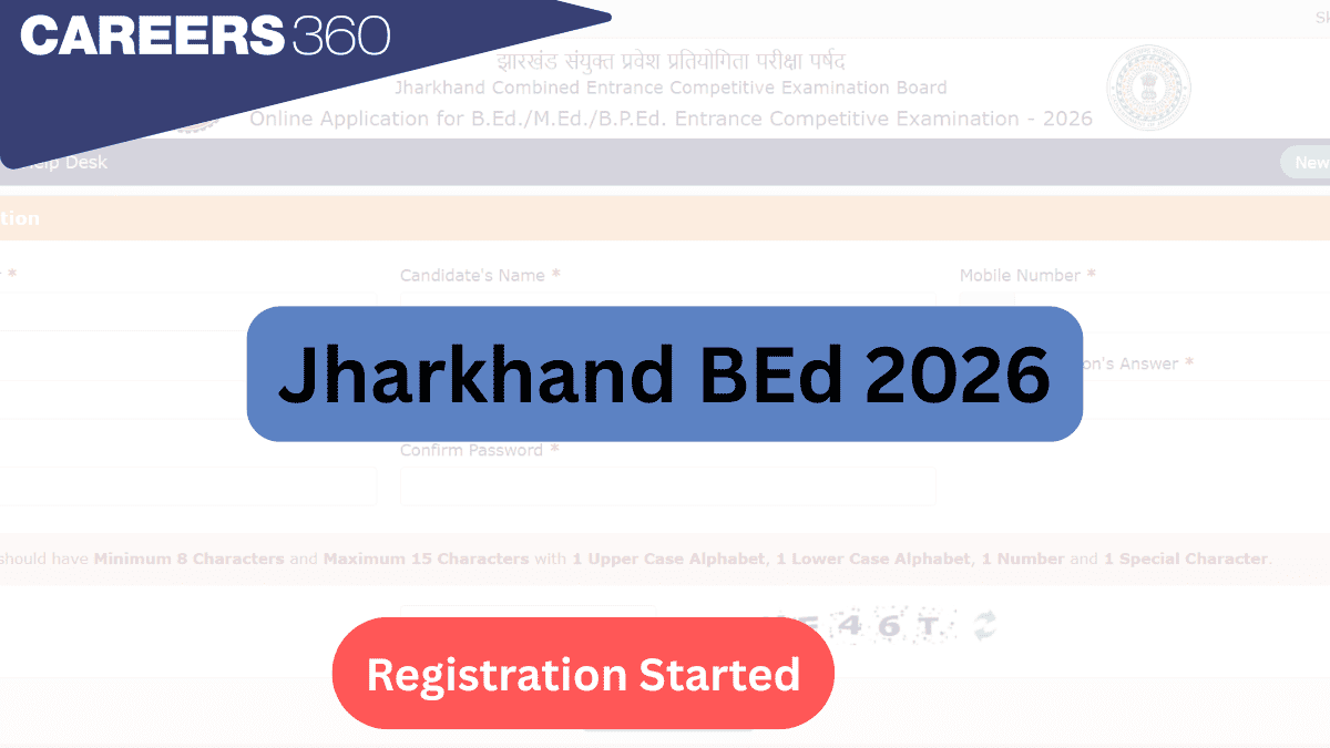 Jharkhand BEd Entrance Exam 2026: Registration (Started), Exam Date (April 26), Syllabus & Pattern